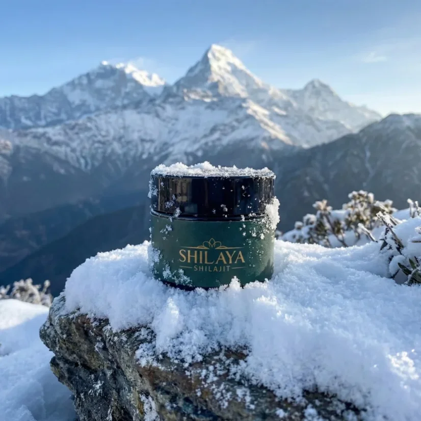 Prémiový himálajský Shilajit (Mumio) pryskyřice 15 g – Shilaya - Varianta: bez lžičky