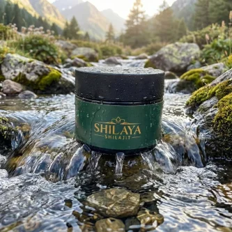 Shilaya Shilajit Premium pryskyřice (resin) - voda