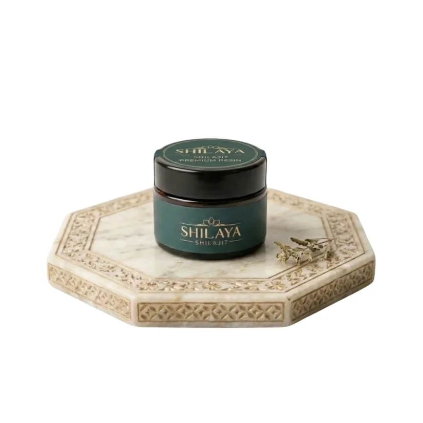 Prémiový himálajský Shilajit (Mumio) pryskyřice 15 g – Shilaya - Varianta: s lžičkou