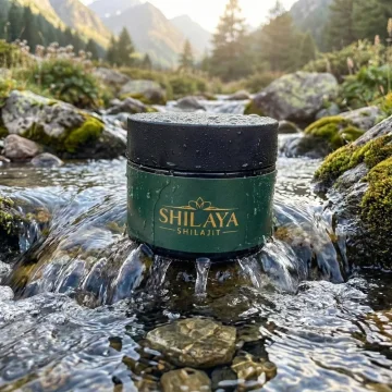 Shilaya Shilajit Premium pryskyřice (resin) - voda